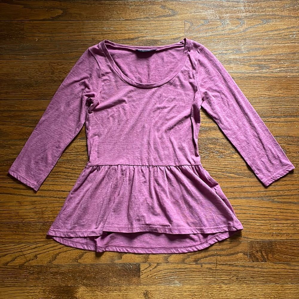 Dorothy Perkins Pink Scoop Neck Peplum Top